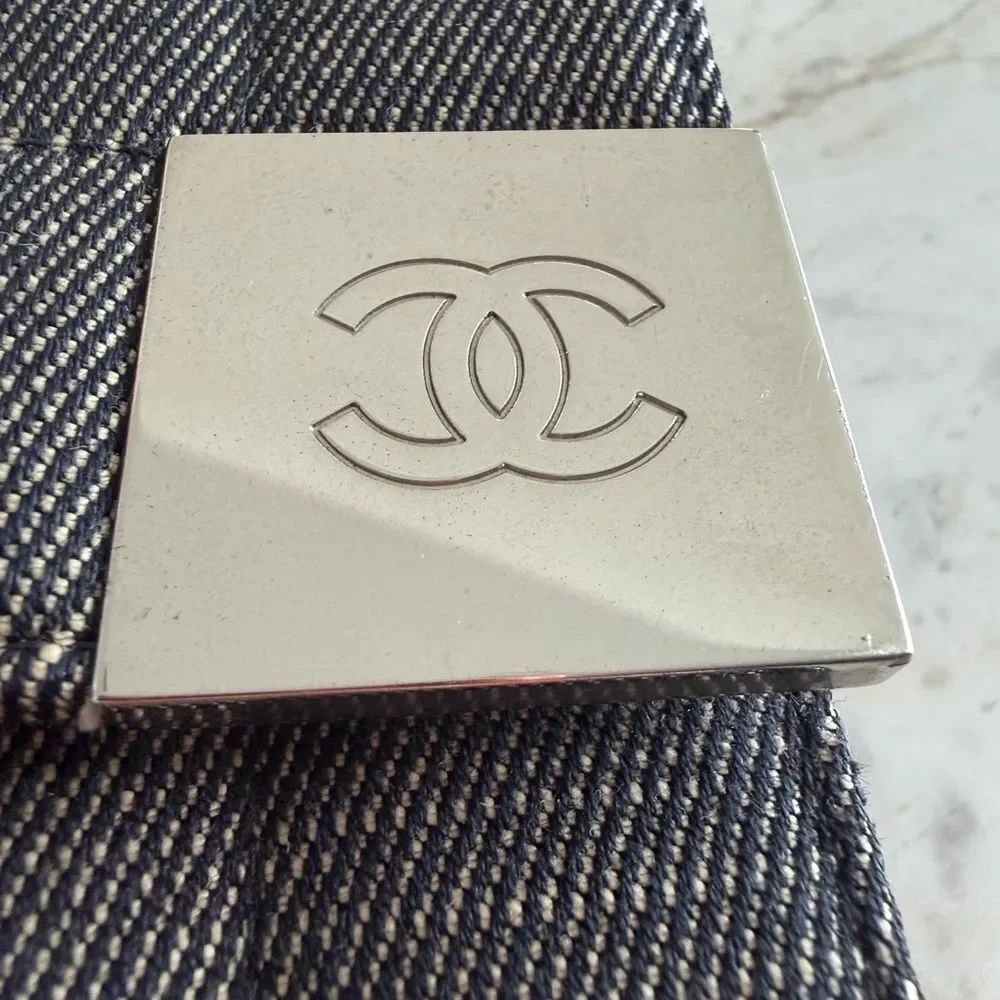 Chanel Chocolate Bar Chain Flap Shoulder/ Clutch Bag - Picture 12 of 15